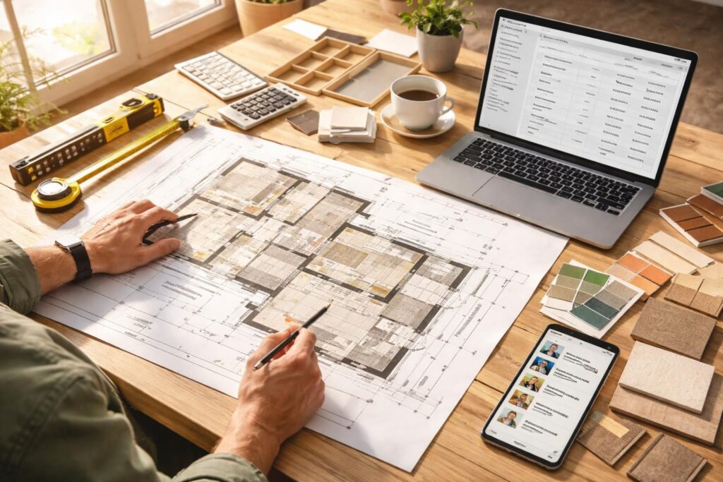 Organiser ses travaux de rénovation avec planification, budget et recherche artisans qualifiés RGE