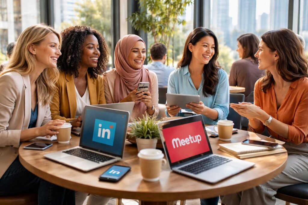 Réseaux professionnels pour mamans expatriées grâce à LinkedIn et Meetup