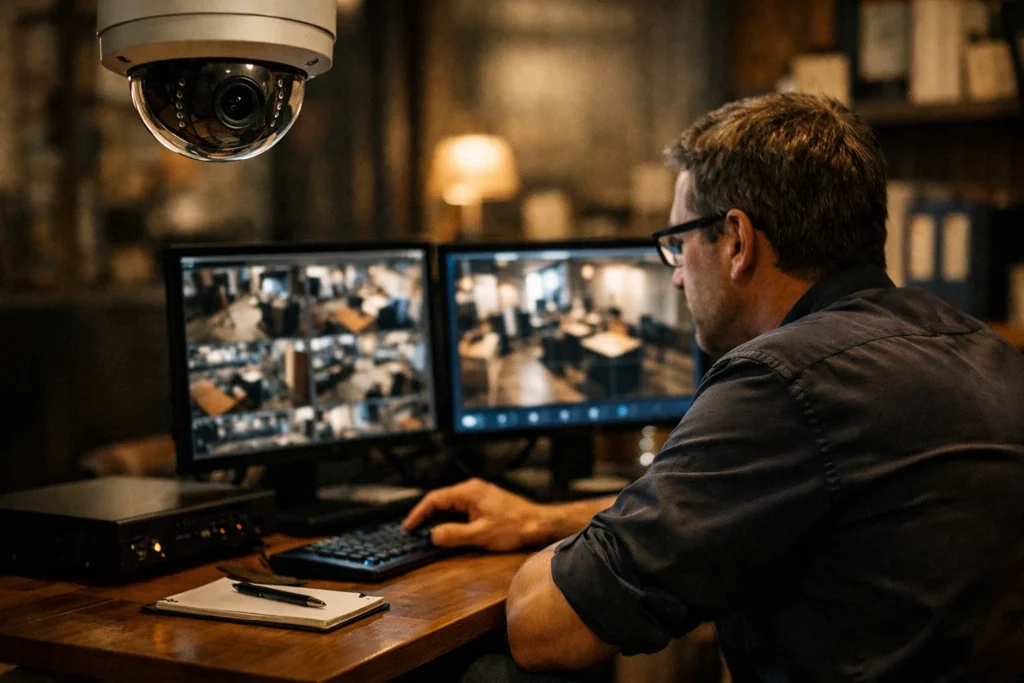 Caméra de surveillance IP pour un local pro : les critères qui comptent