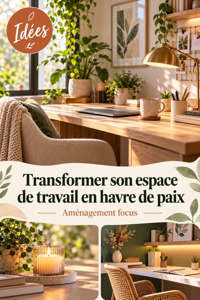 Transformez votre bureau en havre de paix