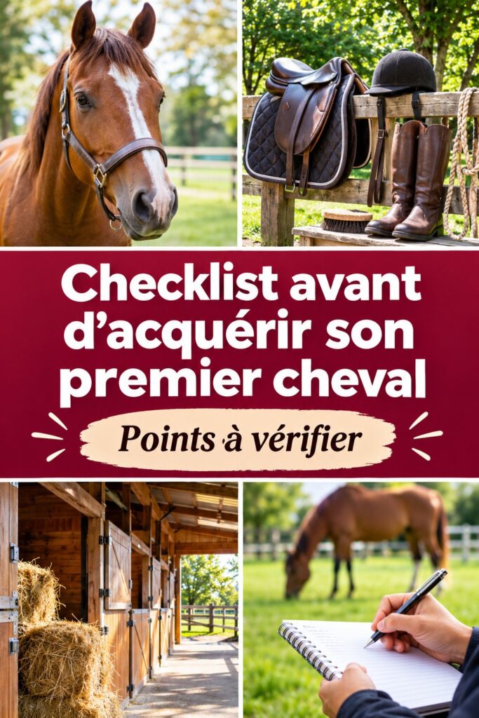 Checklist essentielle avant d&rsquo;acheter un cheval