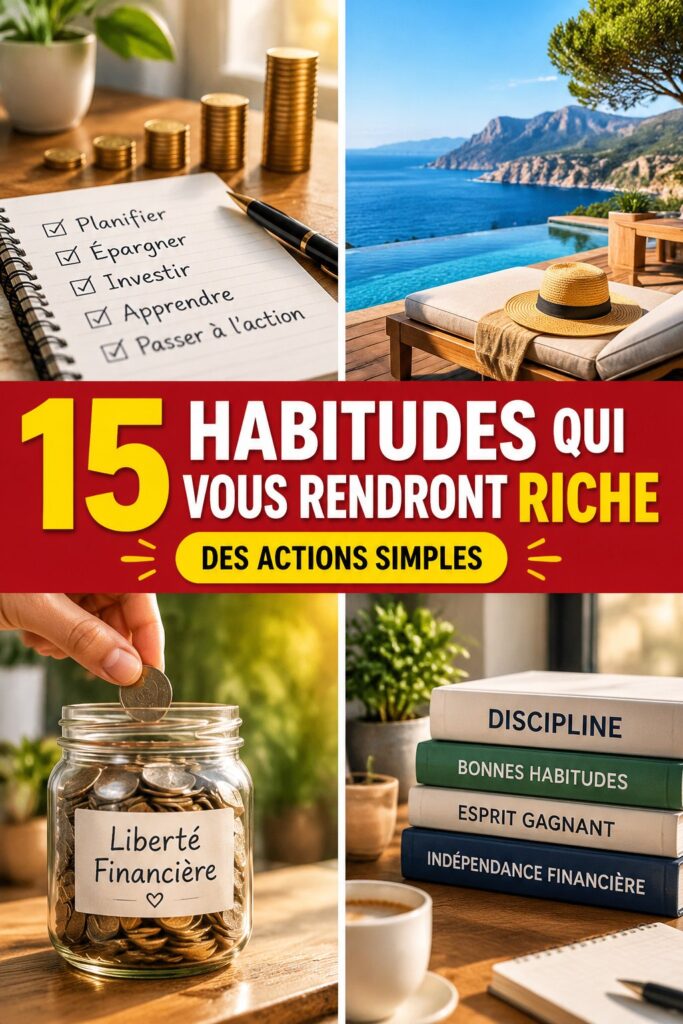 15 habitudes pour construire votre richesse