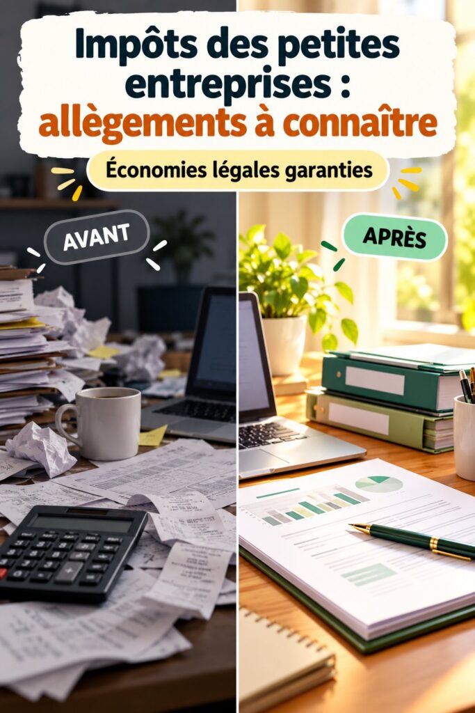 Impôts des petites entreprises : allègements à connaître